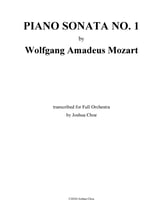 Piano Sonata No. 1 Orchestra sheet music cover